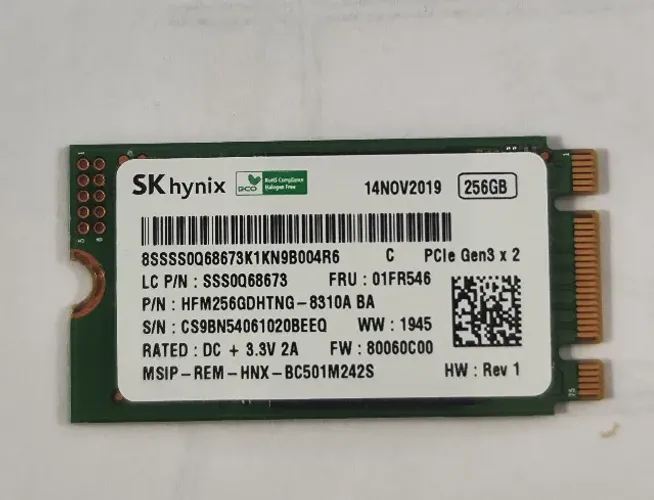 SSD SKhynix 256GB M.2 2242 NVME PCIE GEN3X2