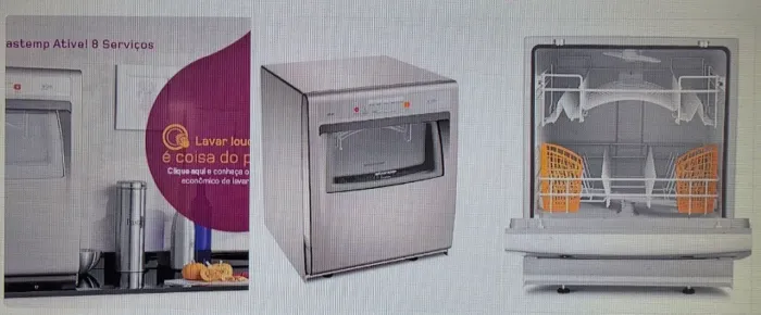 Lava louças Brastemp 8 serviços inox