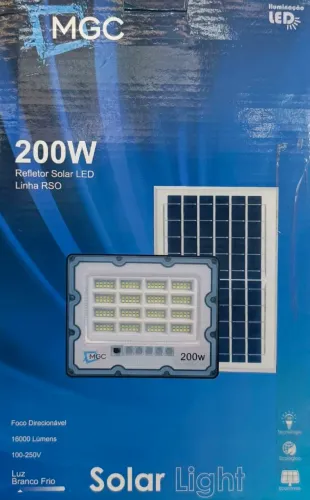 Refletor Solar LED - Iluminação Potente e Econômica