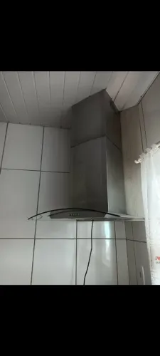 Coifa de inox.
