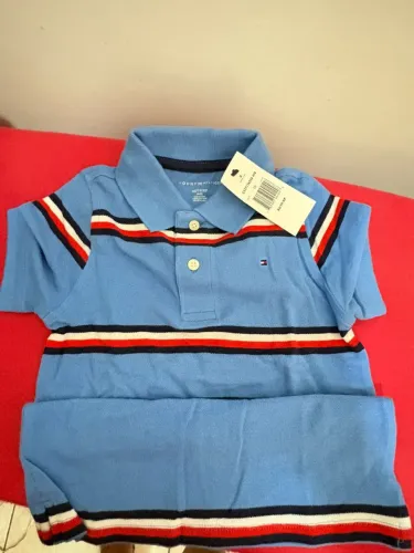 Polo Tommy Nova infantil <br>4/5 anos <br>R$ 120,00
