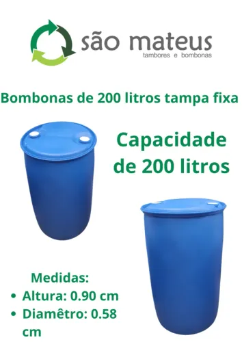 Bombona de 200/220 litros.