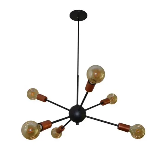 Luminária Pendente Modelo Sputnik com 6 Hastes Moderno Elegante/ Promoção poucas unidades!