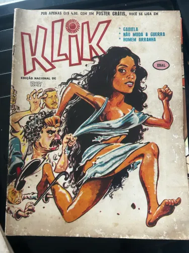 Revista gibi KLINK anos 70 humor adulto 