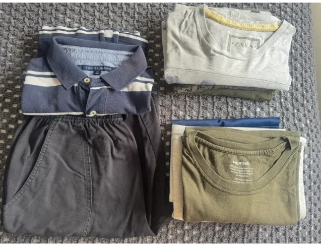 Lote de roupa masculina, tamanho G