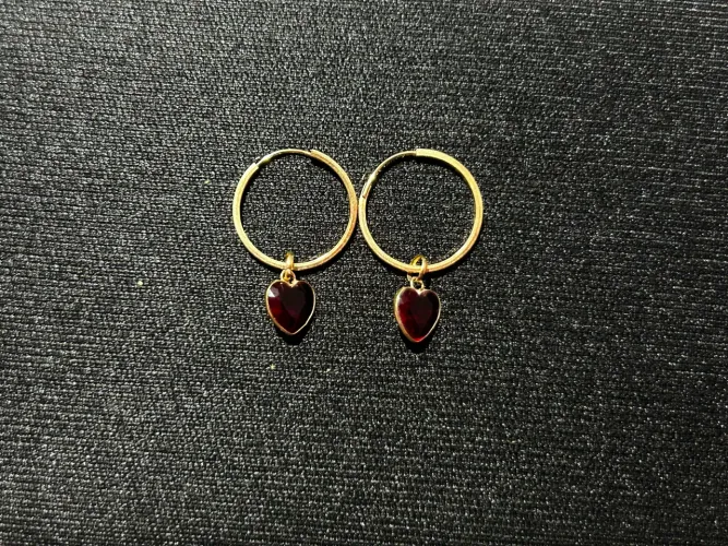 Argola com pingentes em ouro 18k