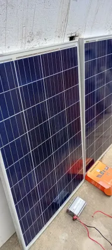 KIT SOLAR OFFGRID COM 2 PLACAS 100 WATTS + CONTROLADOR PWM E INERSOR