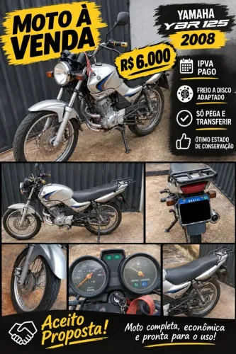Vendo moto YBR 125