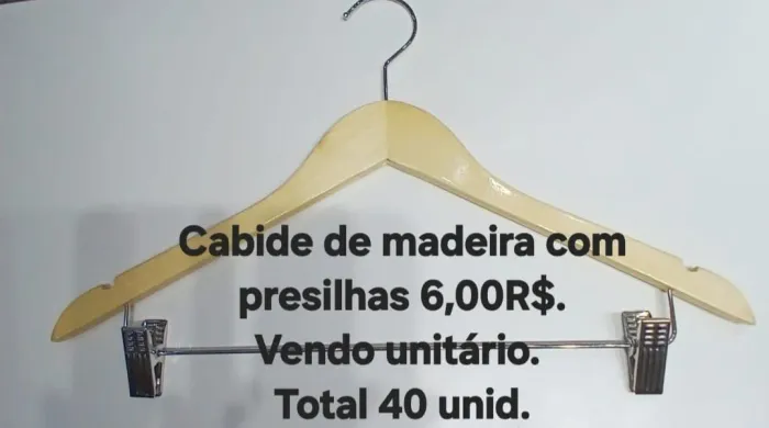 Vendo Cabides com presilhas semi usados. Favor fazer contato por whatsapp 019.99357.3855
