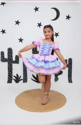 Vestido de quadrilha infantil 8 anos
