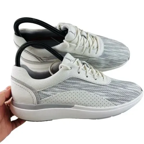 tênis feminino clarks unstructured em couro e tecido feminino
