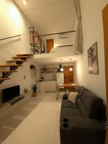 Apartamento LOFT Mobíliado Decorado Climatizado na melhor localização da cidade.