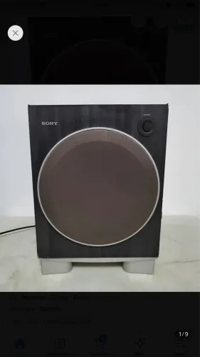Caixa de som subwoofer Sony sa-wms566 ativo 120w Rms 6 homus