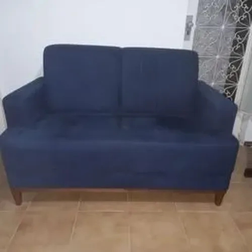 Sofá 2 Lugares com Espuma D33 - Linho Rondônia