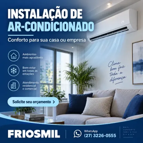 Instalação de ar-condicionado