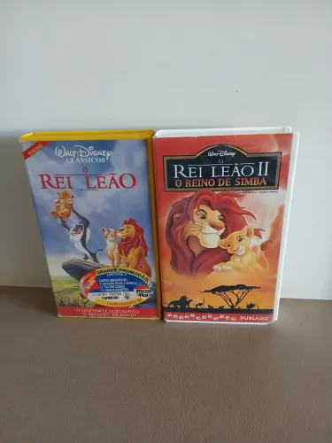 Fitas Vhs O Rei Leão 1 e 2 - Clássico Disney - Dublados