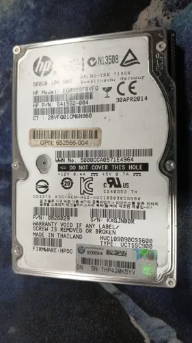 HD HP SAS 900GB 10K EG0900FBVFQ 2.5 6Gbps Servidor ProLiant dell poweredge thinkserver IBM