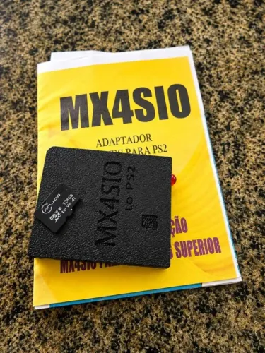 Adaptador MX4SIO para PS2 + Cartão MicroSD 128GB