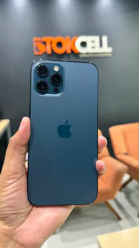 iPhone 12 Pro Max 128gb Azul Seminovo Garantia Loja Física