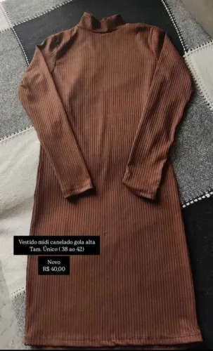 Vestido canelado