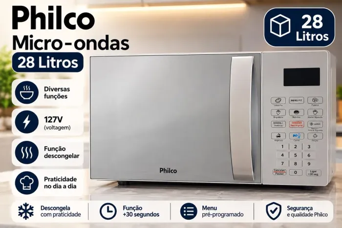 Micro-ondas Philco 28 litros