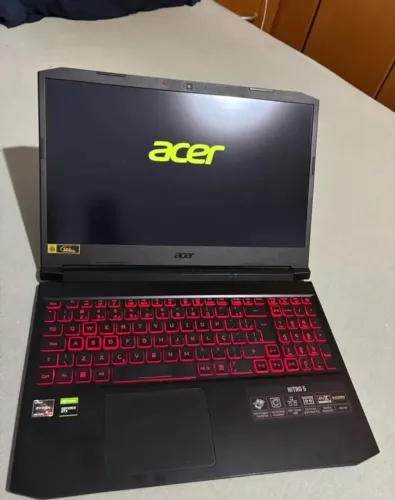 Notebook GAMER - Nitro 5 - Ryzen 7 5800 - GTX 1650 - 144hz - 16GB 3200mhz - M2 e HD 2TB