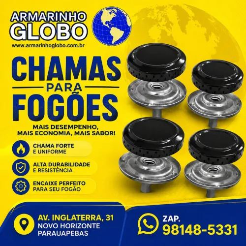 Chamas para fogões 