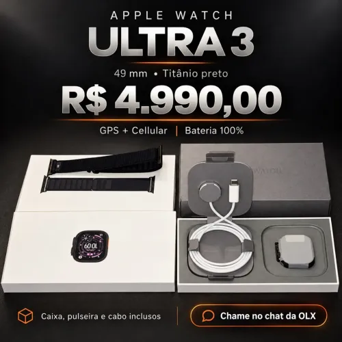 Apple Watch Ultra 3 49 mm ? Titânio Preto