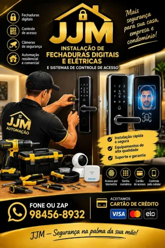 INSTALAÇÃO DE FECHADURAS DIGITAIS E ELÉTRICAS , CONTROLE DE ACESSOS