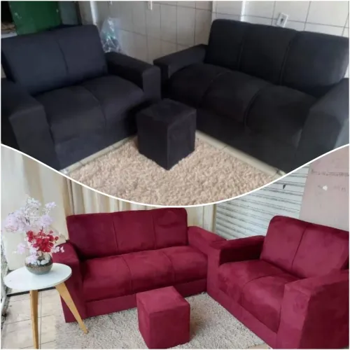 Conjunto de sofá 2 e 3 lugares