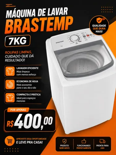 Máquina de Lavar Brastemp 7Kg