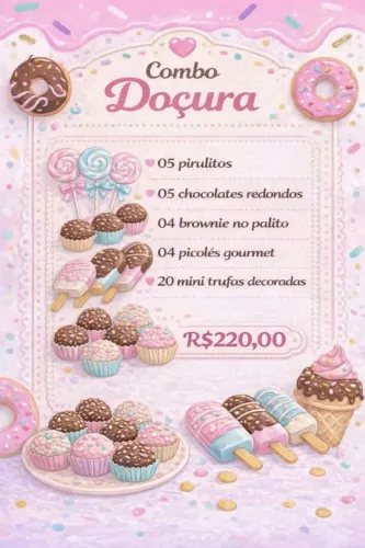 Kit doces personalizados