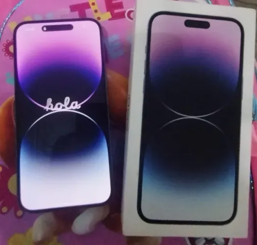 iphone 14 pro max 128 gb roxo com caixa manual completo bateria 86% todo original