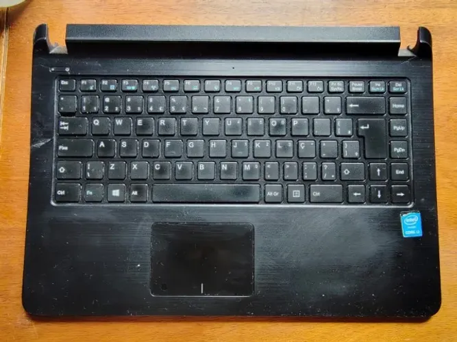 Teclado touchpad e microfone carcaça notebook Compaq Presario CQ21