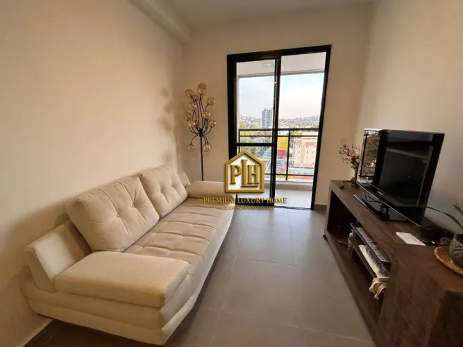 Apartamento com 1 dormitório para alugar, 53 m² por R$ 5.299,16/mês - Vila Thais - Atibaia