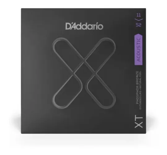 Xtapb1152 Daddario Encordoamento Violão 6 Cordas Aço 11 52