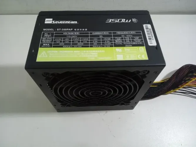 Fonte real para PC Seventeam 350W eficiência 80%