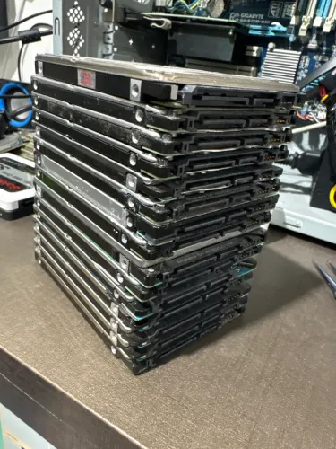 15 hd 500gb notebook saúde 100% formatados