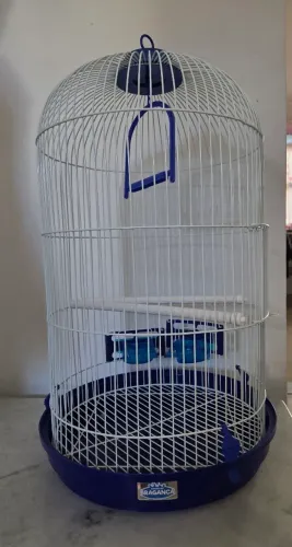 Gaiola Bragança Redonda Alta para Calopsita / Aves - Semi-nova