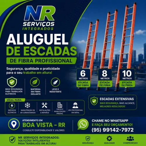 Aluguel de escadas extensivas