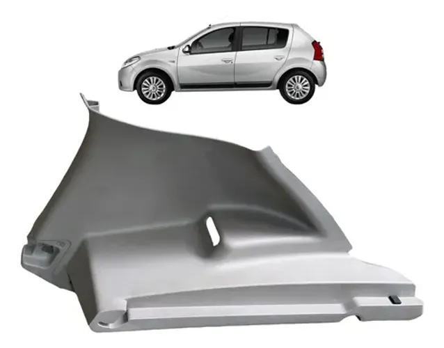 Suporte Bagagito Direito Sandero *5 2008 Uzad0 Cinza Cinza