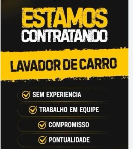 Vaga para lava jato