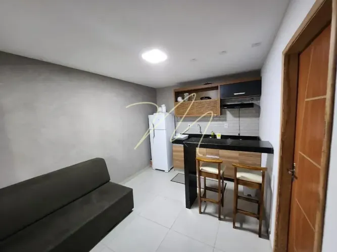Apartamento mobiliado com 1 suíte no Pontal, pronto para morar