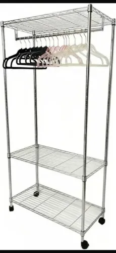 Arara Estante Roupeiro Cabideiro Closet Aço Cromado Aramado de altíssima qualidade.