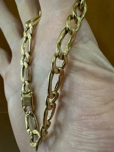 Pulseira de ouro 9.53g 18k procedência garantia eterna