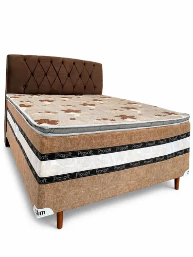Cama box, cama de molas ensacadas, e conjuntos de todos os tamanhos