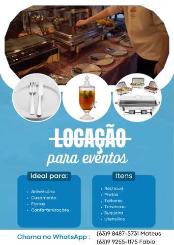 Locação para festa