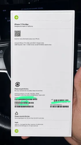 iPhone 17 Pro Max 256gb 