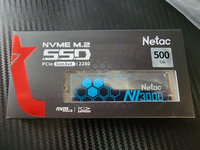 SSD NVMe 500GB 3100MB/s Netac Lacrado