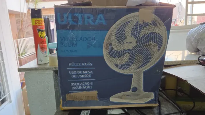 Ventilador 6pas branco 30cm ultra